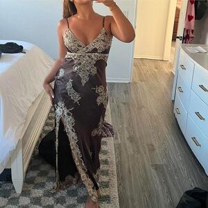 Stunning beaded vintage Sue Wong gown